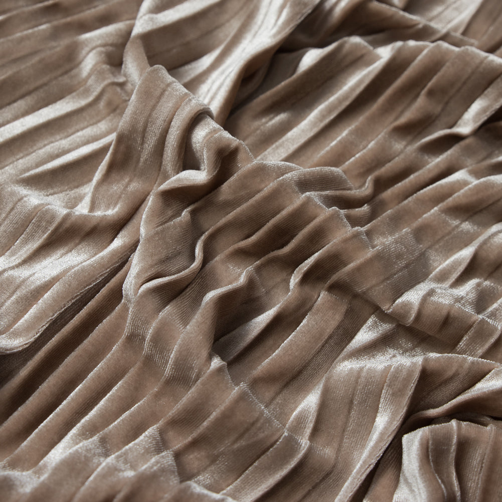 Pleated Velour - Moonbeam - Tver Collection - Joann Fabrics
