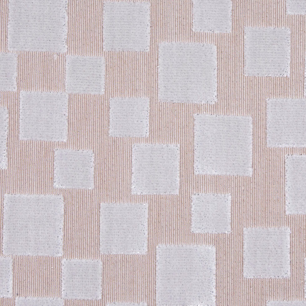 Toffee/Light Gray Geometric Velvet - Joann Fabrics