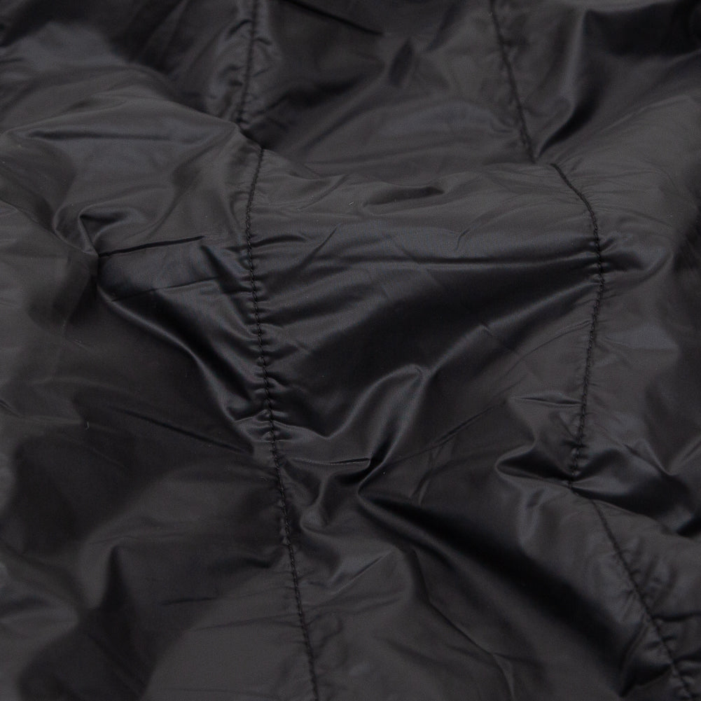 Black Rectangular Ribs Quilted Coating with Knit Backing - Joann Fabrics