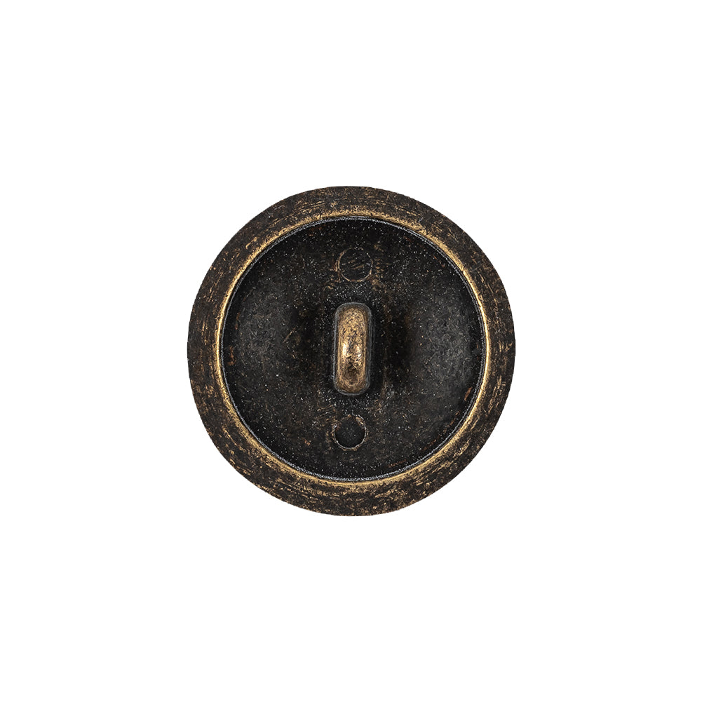 Old Brass Domed Metal Shank Back Button with Decorative Rim - 32L/20mm - Joann Fabrics