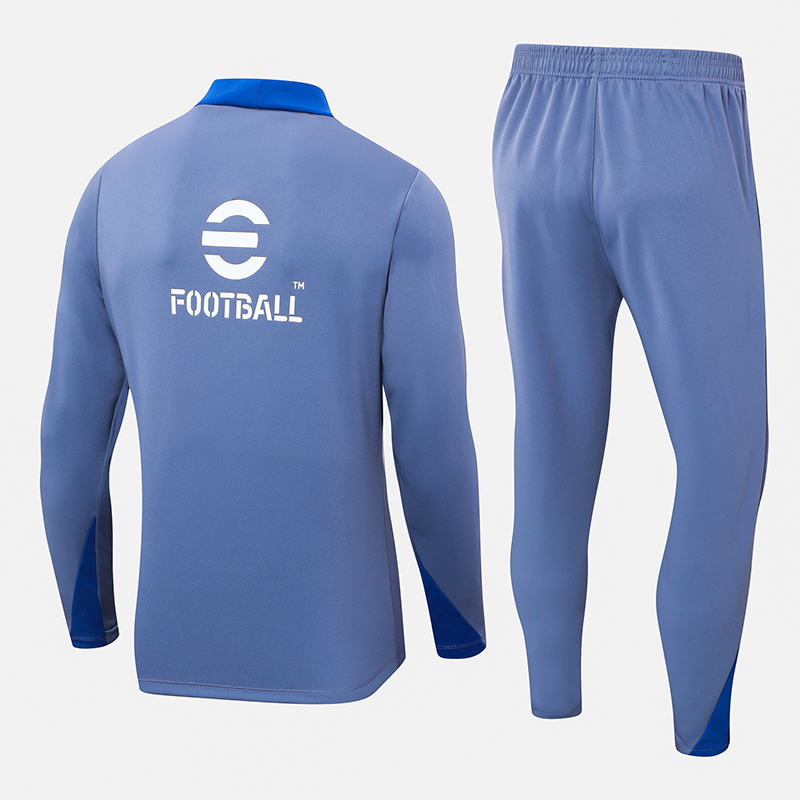 2024/2025 Inter Milan Half-Pull Training Suit Grey Football Jersey 1:1  Thai Quality Set
