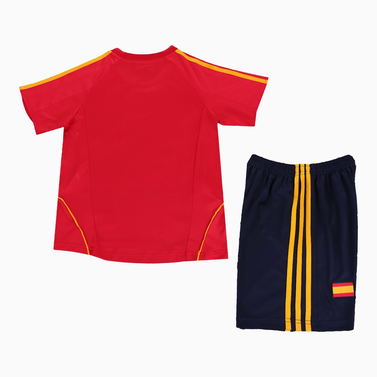 Retro Spain 2008 Home Kids Kit - UnitedFutballJersey