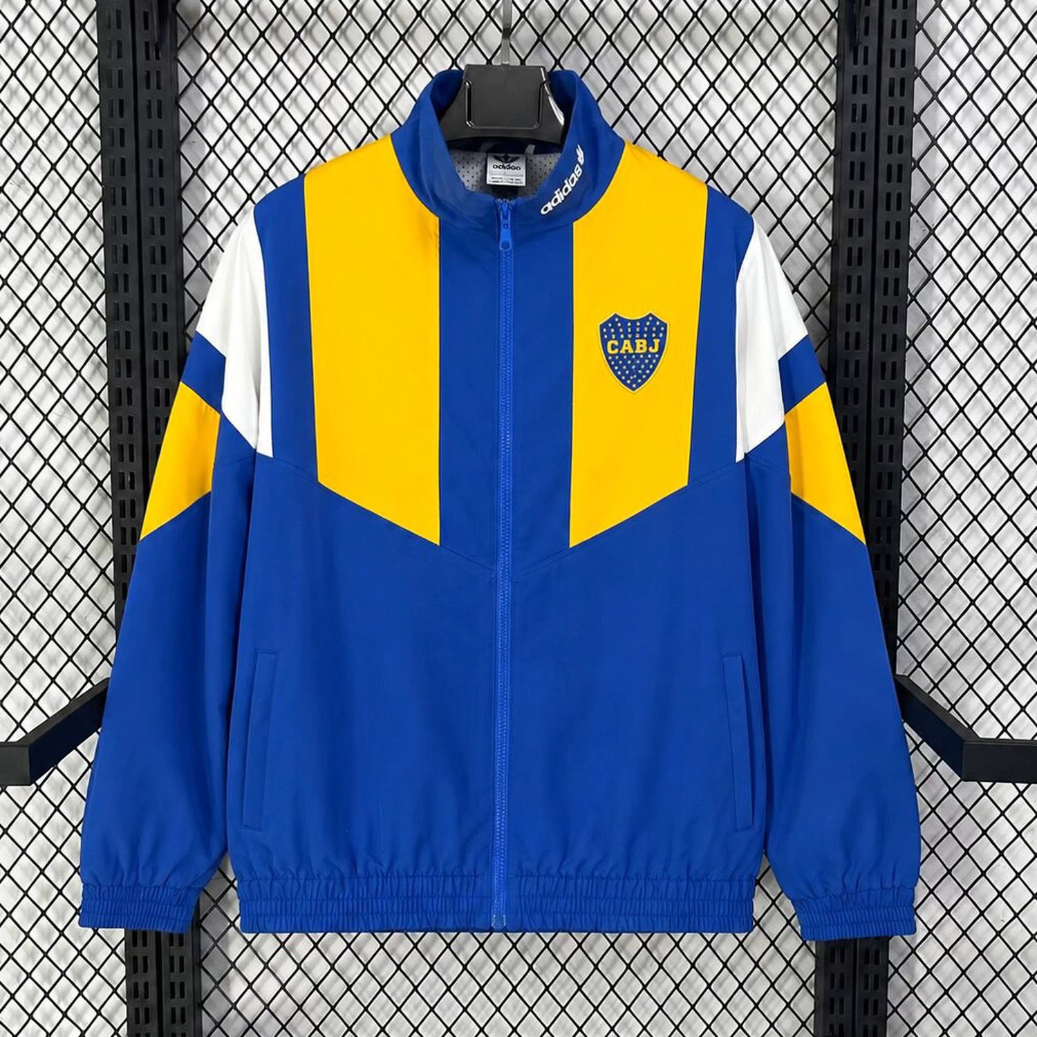 Boca Juniors 26-27 EQT Blue Yellow Windbreaker Jacket - UnitedFutballJersey