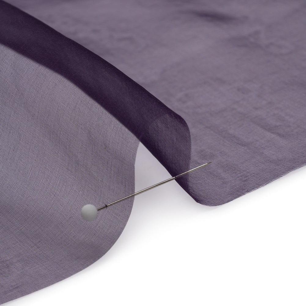 Famous Australian Designer Eggplant Lightweight Silk Organza - Joann Fabrics