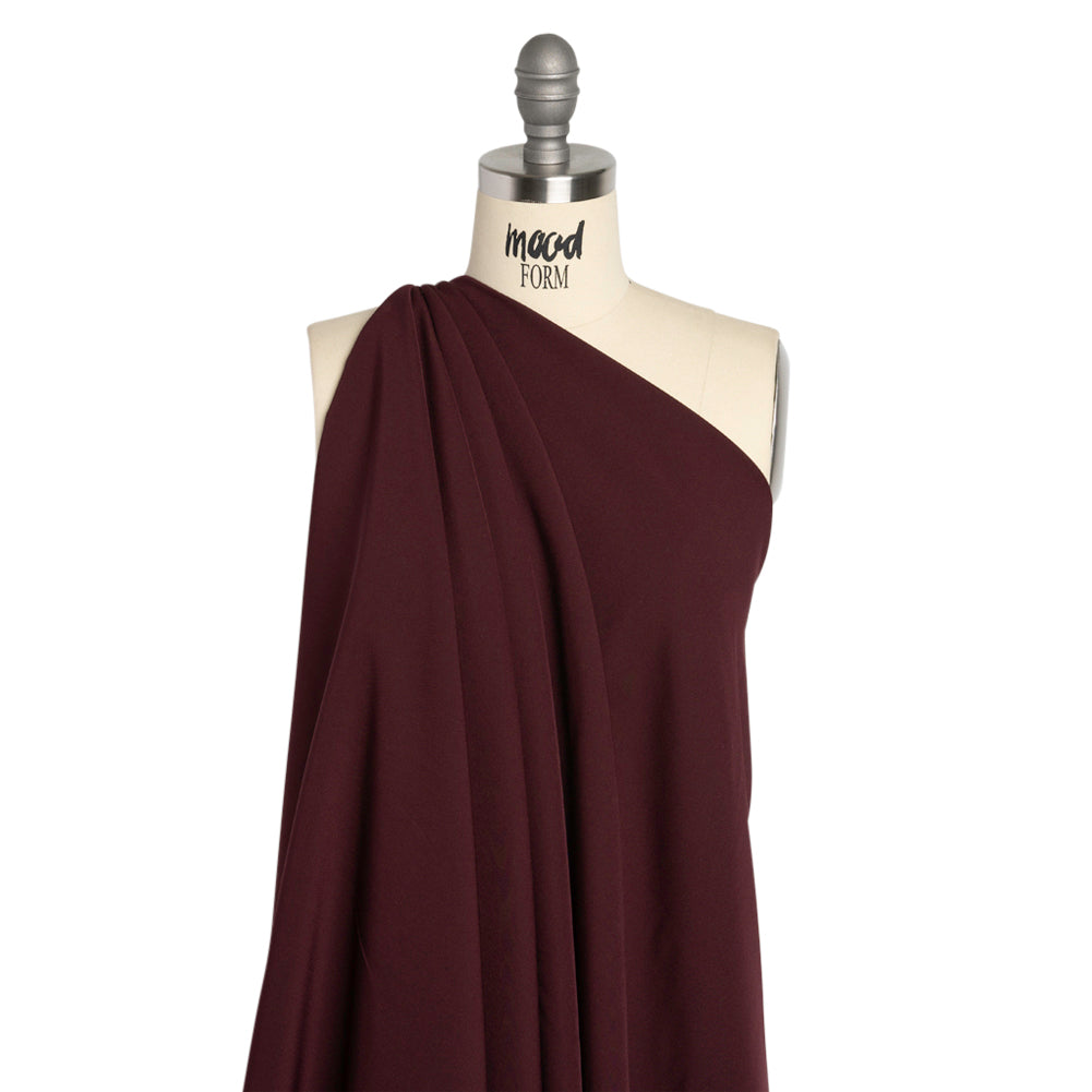 Stretch Recycled Polyester 4-Ply Crepe - Burgundy - Premium Collection - Joann Fabrics