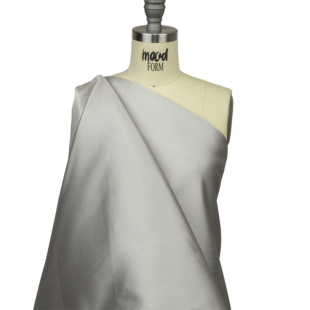 Olwyn Metallic Charcoal and Pale Gray Double Faced Luxury Mikado - Joann Fabrics