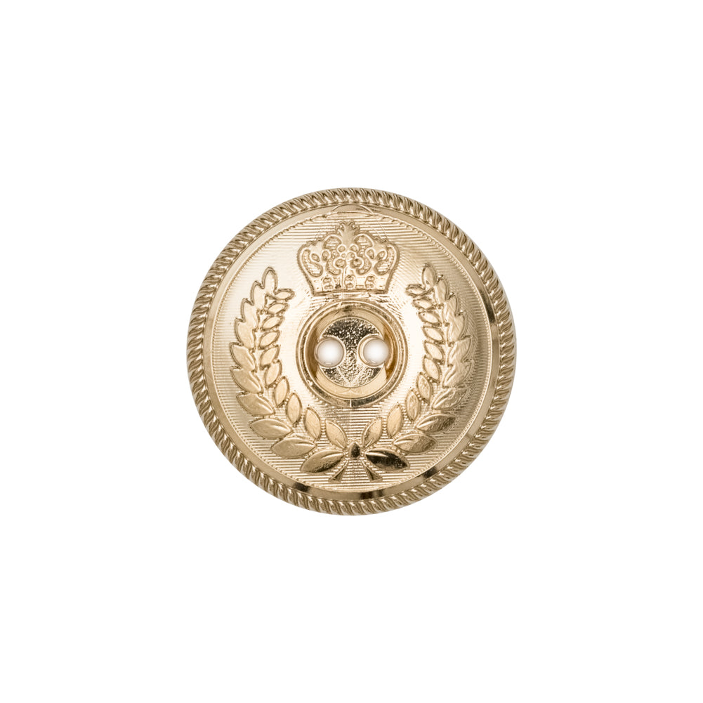 Italian Gold 2-Hole Crest Button - 32L/20mm - Joann Fabrics