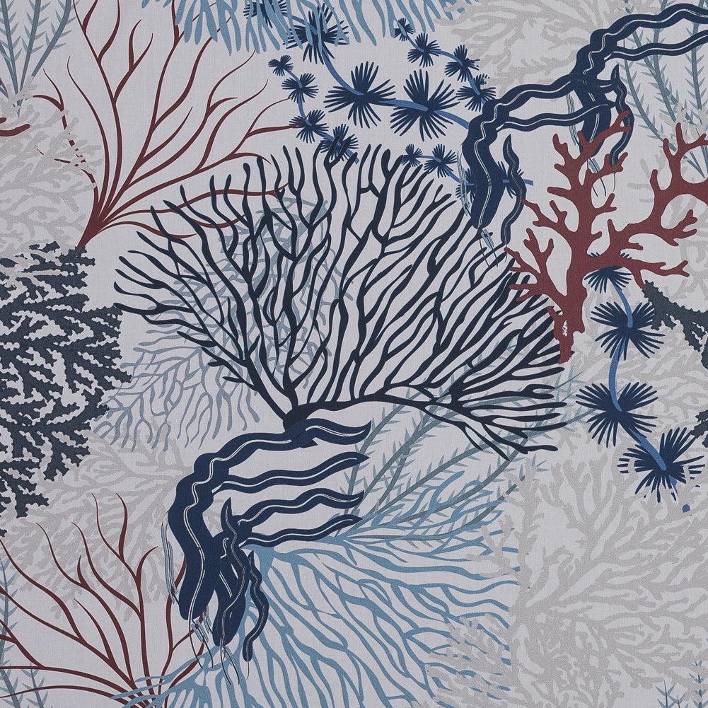 European Parisian Night and Mahogany Coral Reef Cotton Poplin - Joann Fabrics