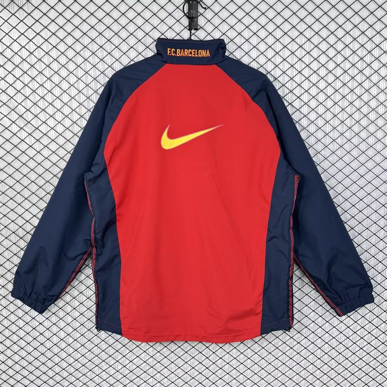 Retro Barcelona 1998-00 Home Windbreaker Jacket - Red - UnitedFutballJersey