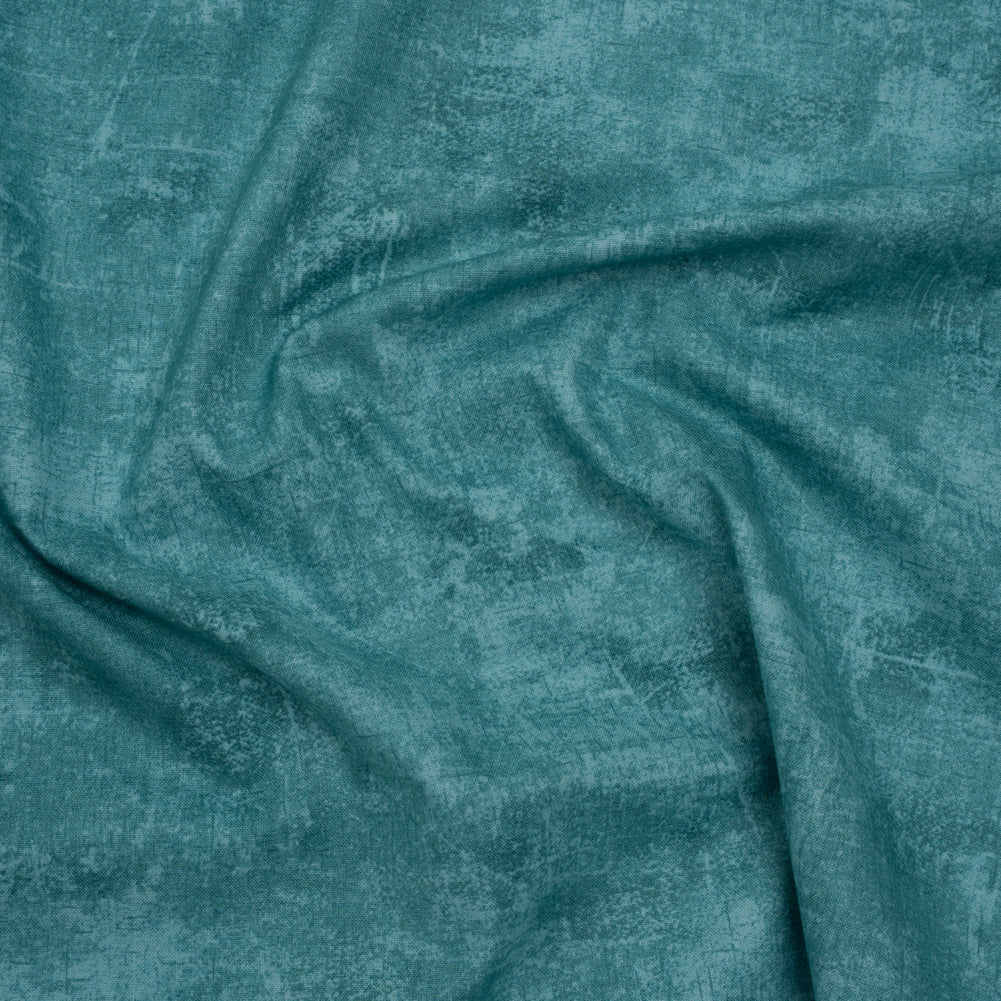 Printed Quilting Cotton by Northcott - Tealish Painterly Texture - Canvas Collection - Joann Fabrics
