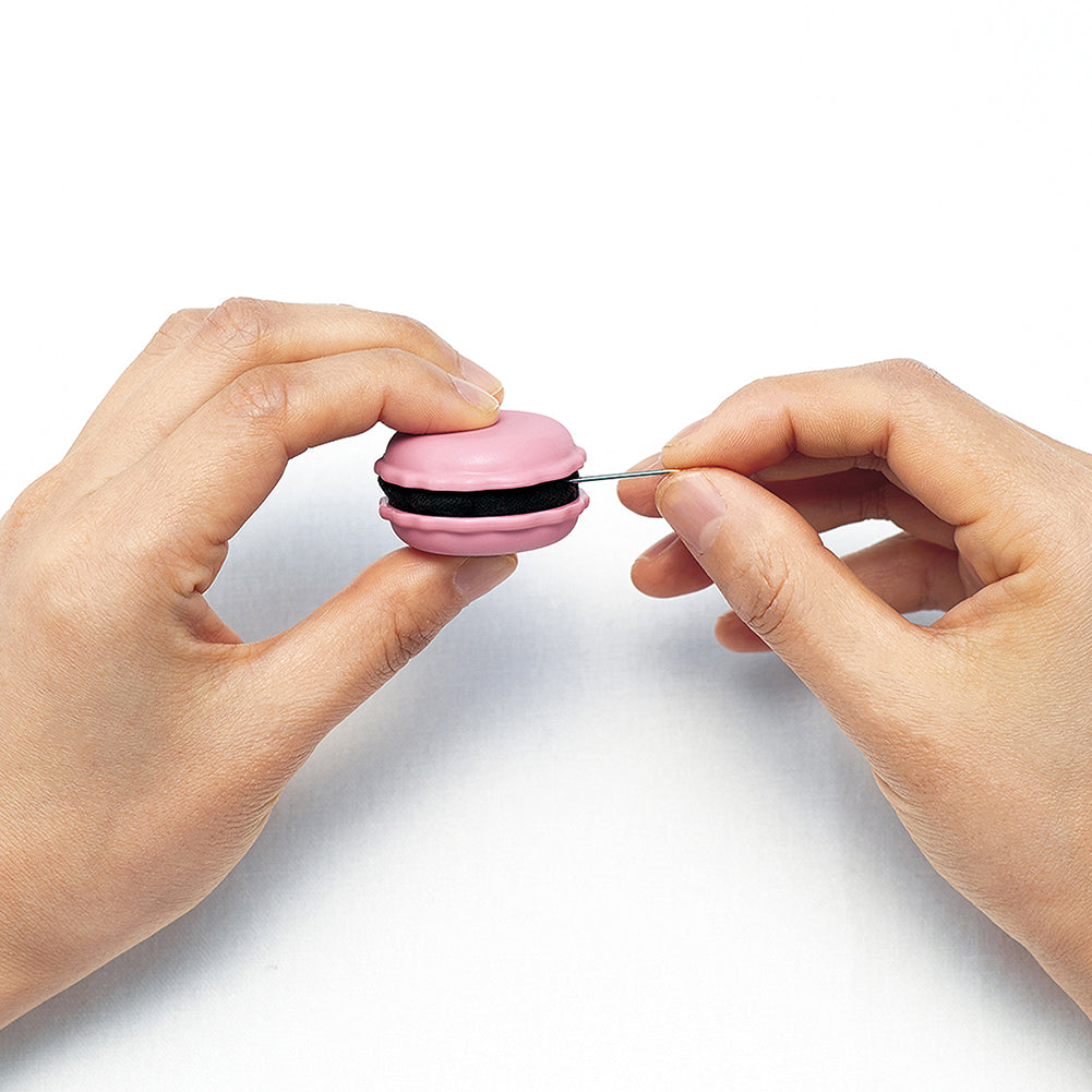 Clover Sweet 'n' Sharp Macaron - Needle Holder and Sharpener - Raspberry - Joann Fabrics