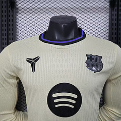 2025/2026 Long Sleeve Player Version Barcelona Away Football Jersey 1:1 Thai quality