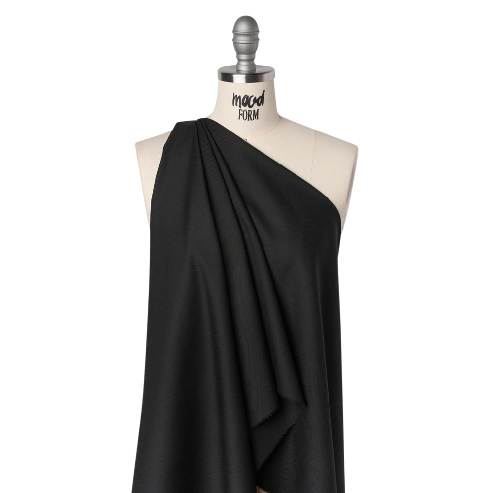 Virgin Wool Suiting Made in Italy - Black - Joann Fabrics