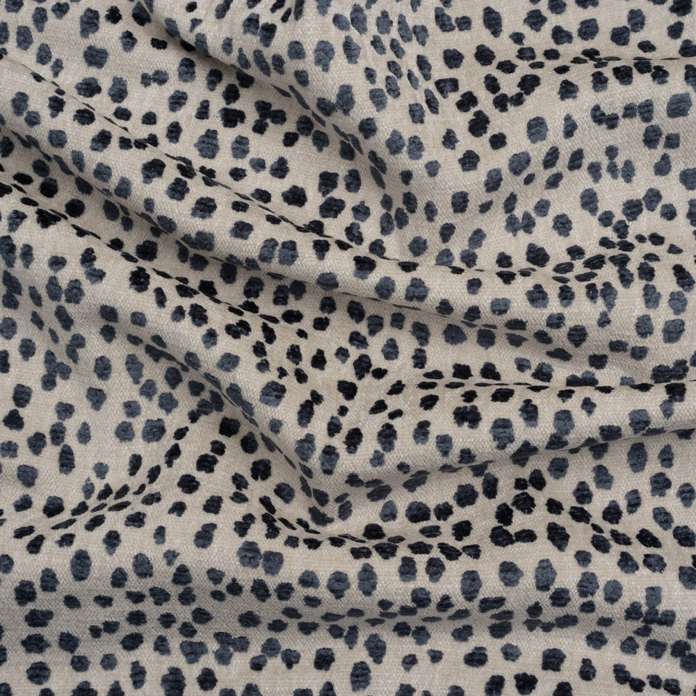 Upholstery Chenille - Sapphire Spotted - Piperhill Collection - Joann Fabrics