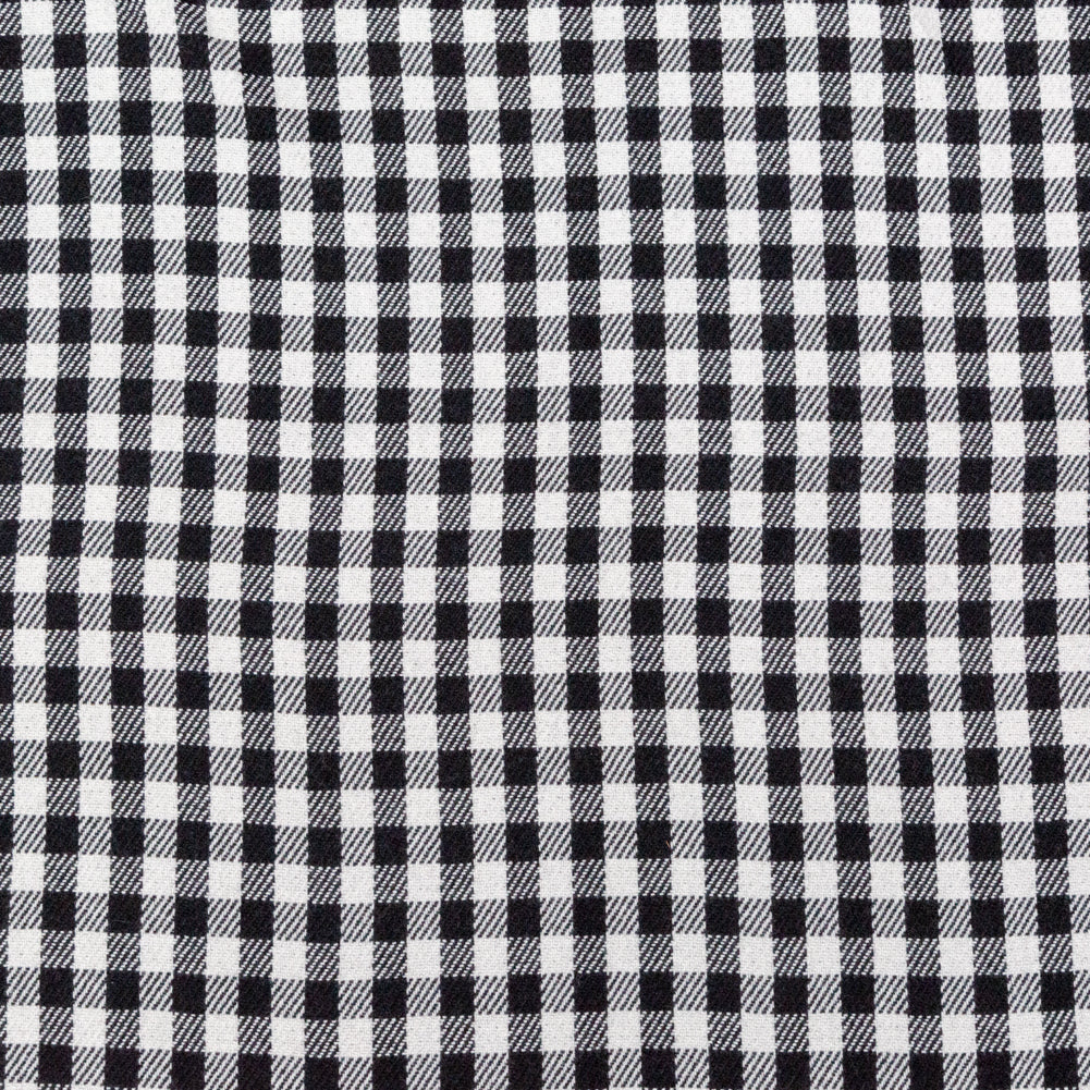 Black, White and Gray Shepherd's Check Wool Double Cloth - Joann Fabrics