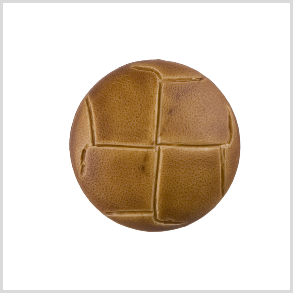 Plastic Shank Back Button - 44L/28mm - Tan Faux Leather Knot - Joann Fabrics
