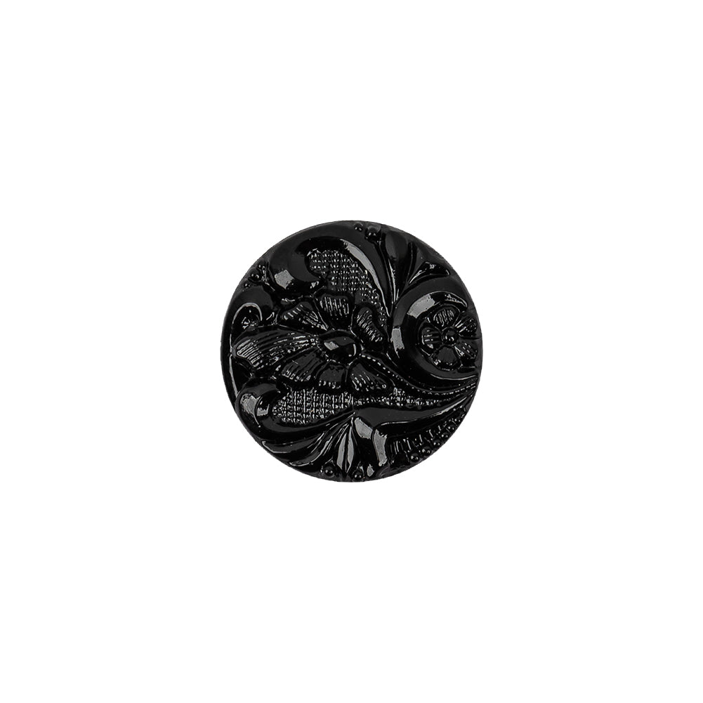 Black Glass Button - 22L/14mm - Joann Fabrics