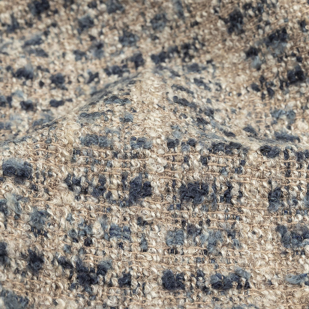 Indigo Spotted Viscose Boucle - Joann Fabrics