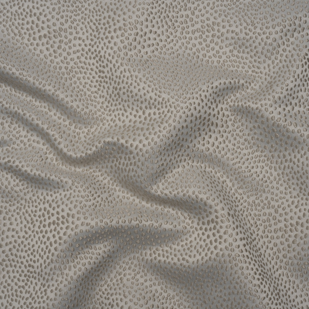 Recycled Polyester Jacquard - Dove Little All-Over Spots - British Imported - Joann Fabrics