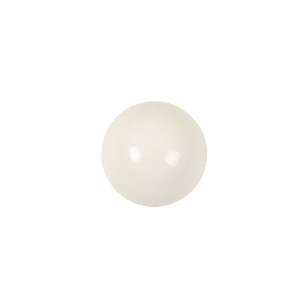 Vintage Chalk White Glass Shank Back Ball Button - 20L/12.5mm - Joann Fabrics