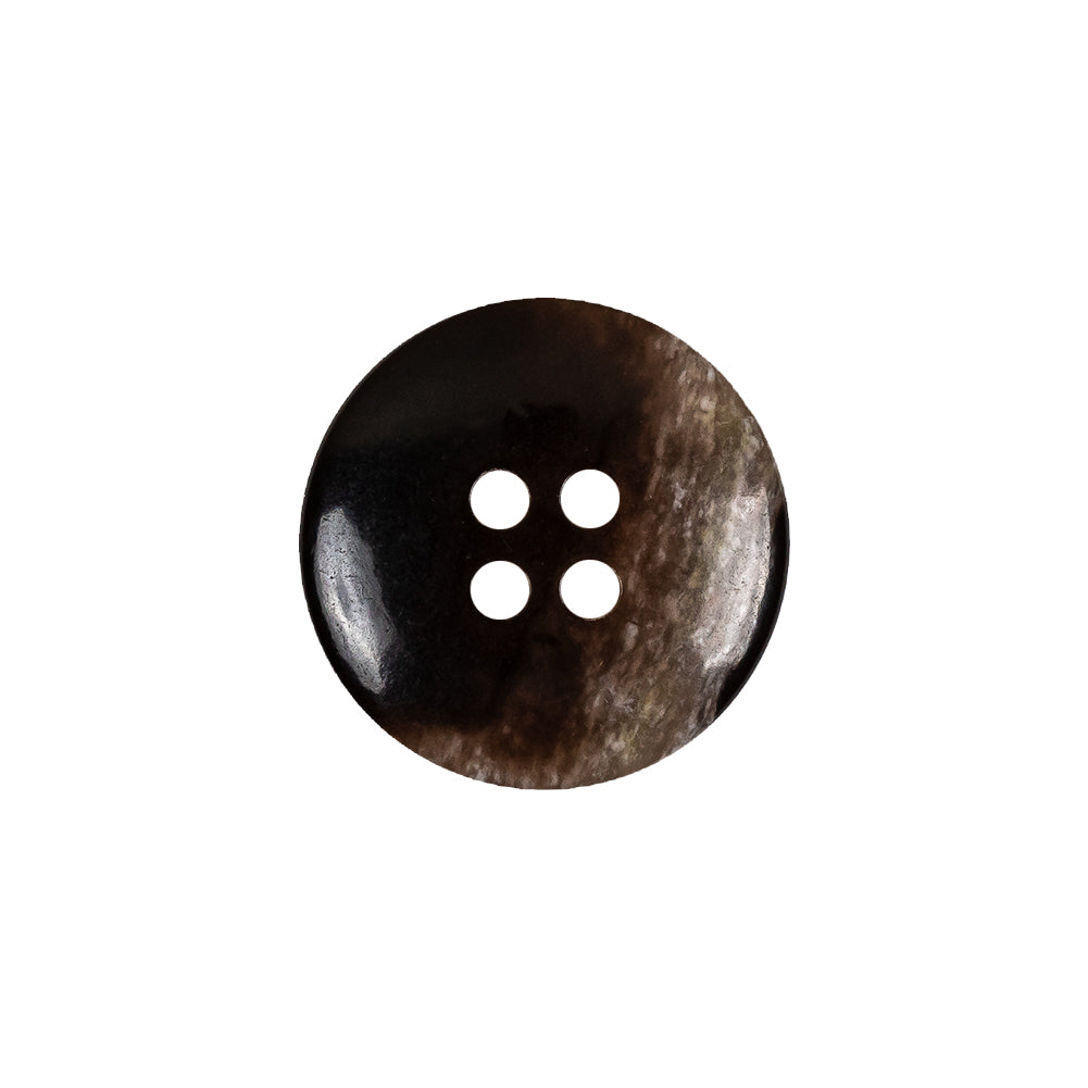 Black and Tan Mottled Rolled Rim 4-Hole Plastic Button - 30L/19mm - Joann Fabrics