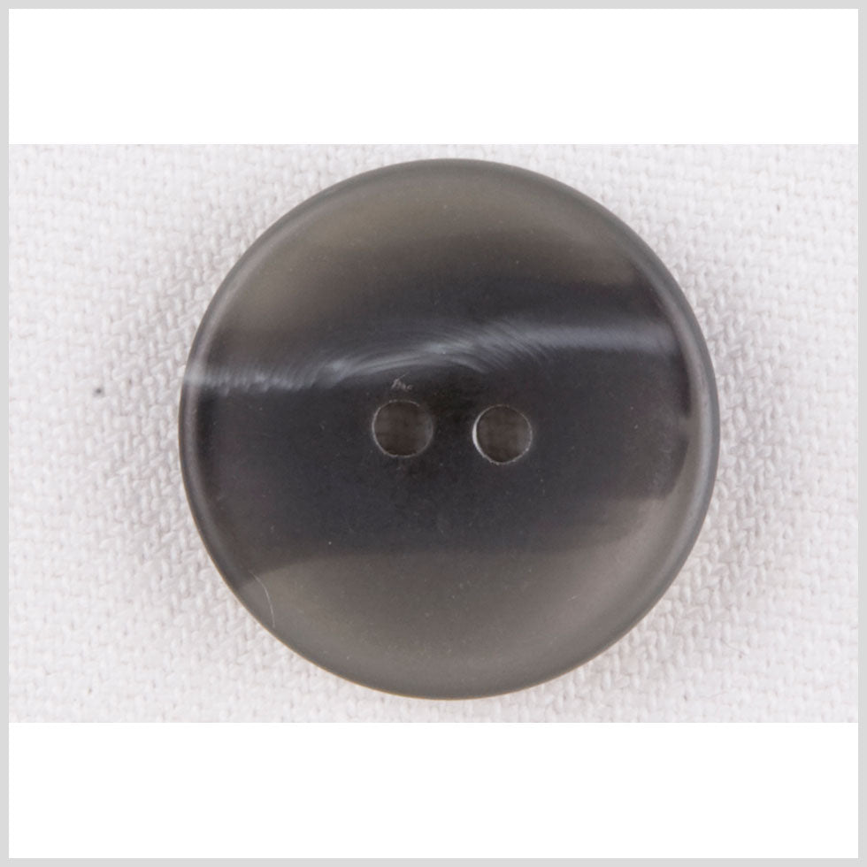 Plastic 2-Hole Button - 36L/23mm - Dish Shaped Charcoal, Gray and White Streaks - Joann Fabrics