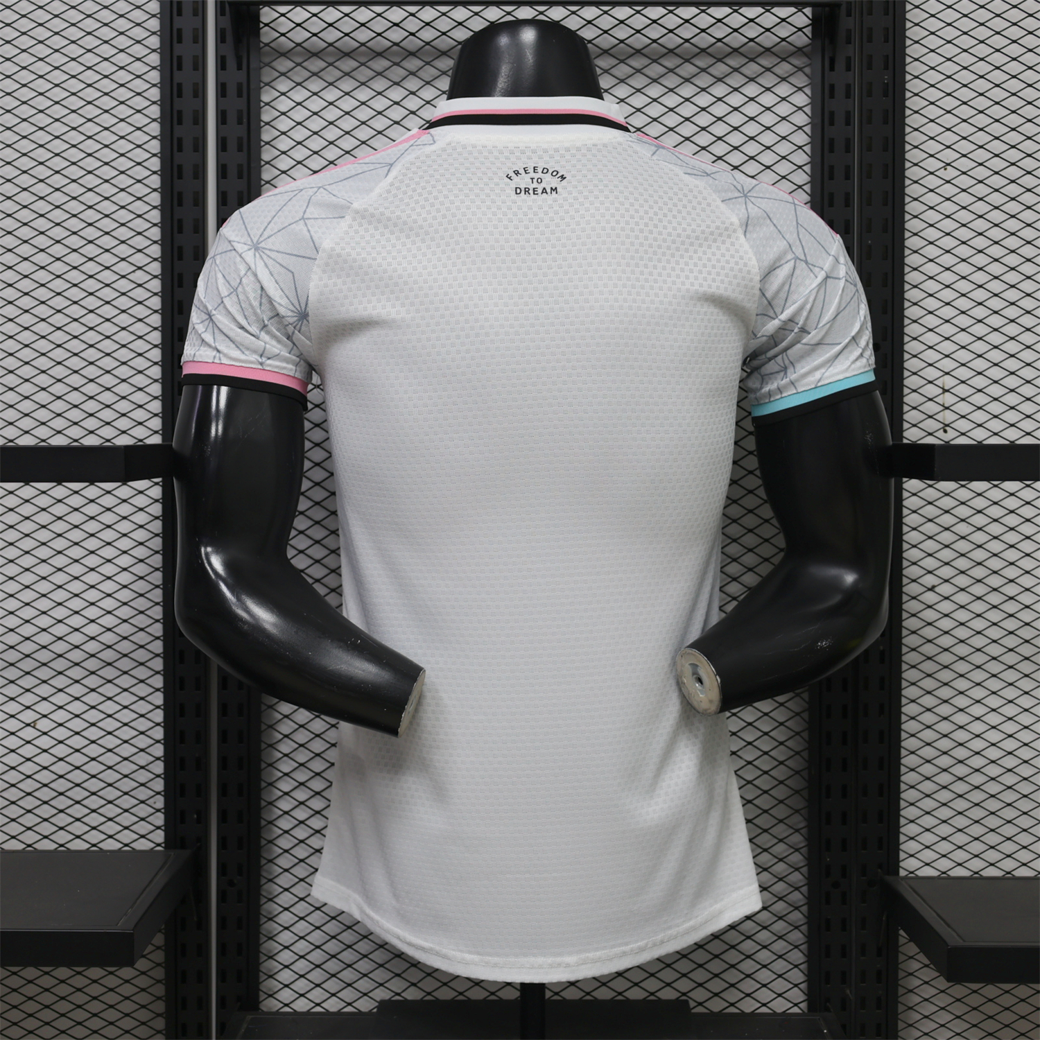INT M.A.M 26-27 Grey-Blue Lines White Special Jersey - Player Version - UnitedFutballJersey