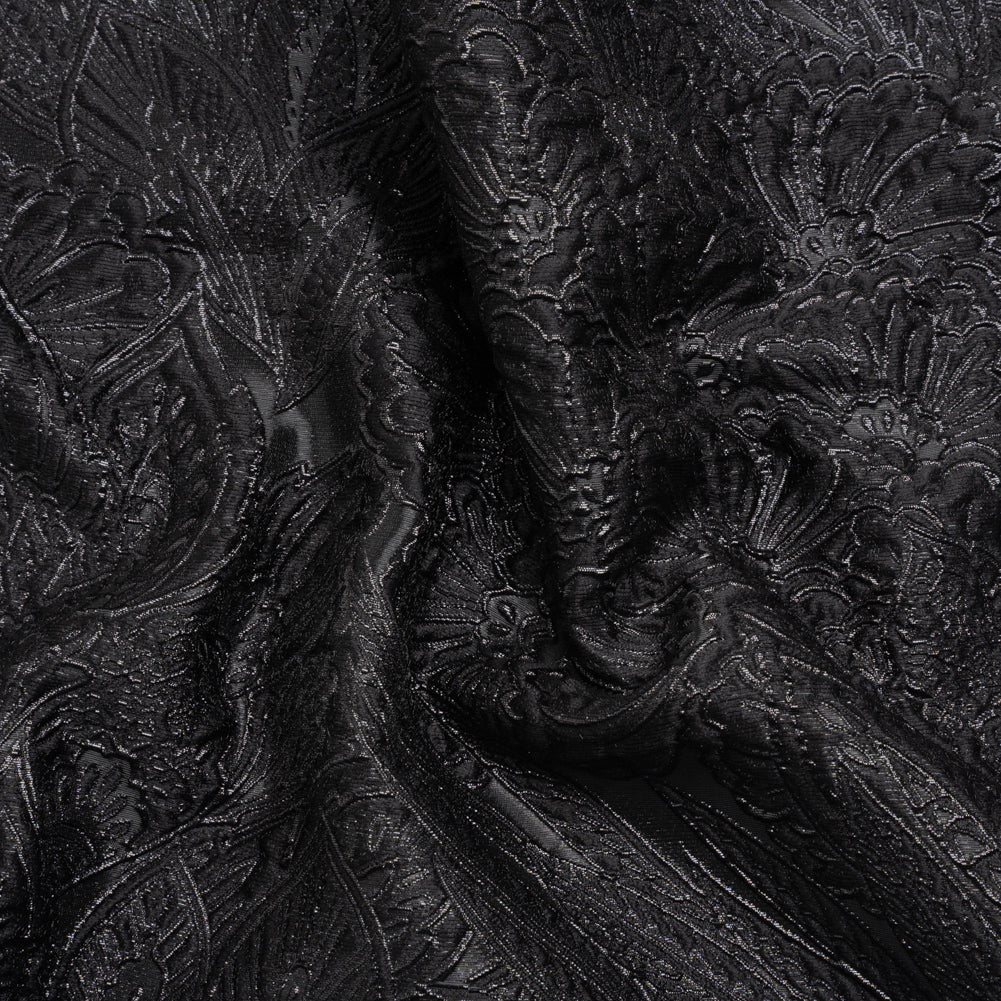 Metallic Black Gleaming Garden Luxury Brocade - Joann Fabrics
