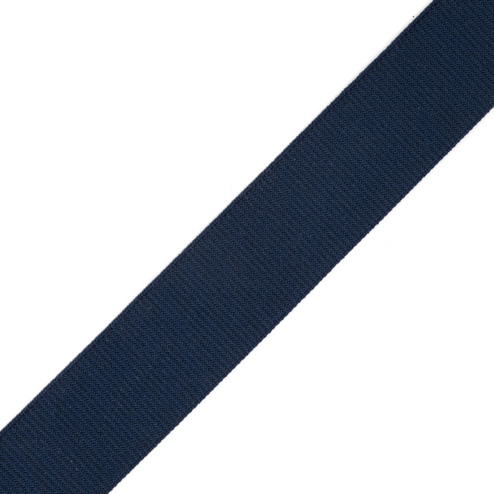 Navy Stretch Grosgrain Ribbon - 1