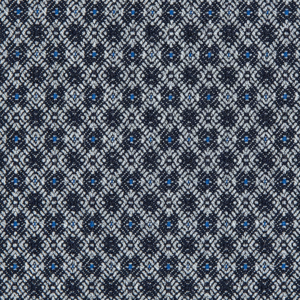 Paloma Geometric Stretch Cotton Woven with True Blue Accents - Joann Fabrics
