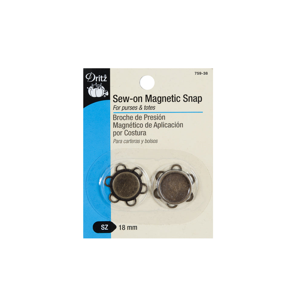 Dritz Sew-On Magnetic Snap - 28L/18mm - Joann Fabrics