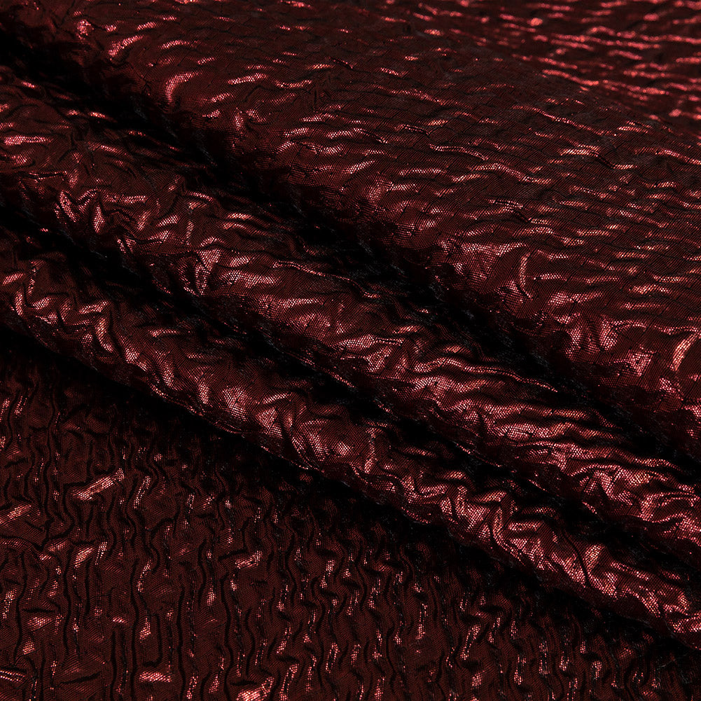 Capella Metallic Sceptre Red Wavy Luxury Brocade - Joann Fabrics