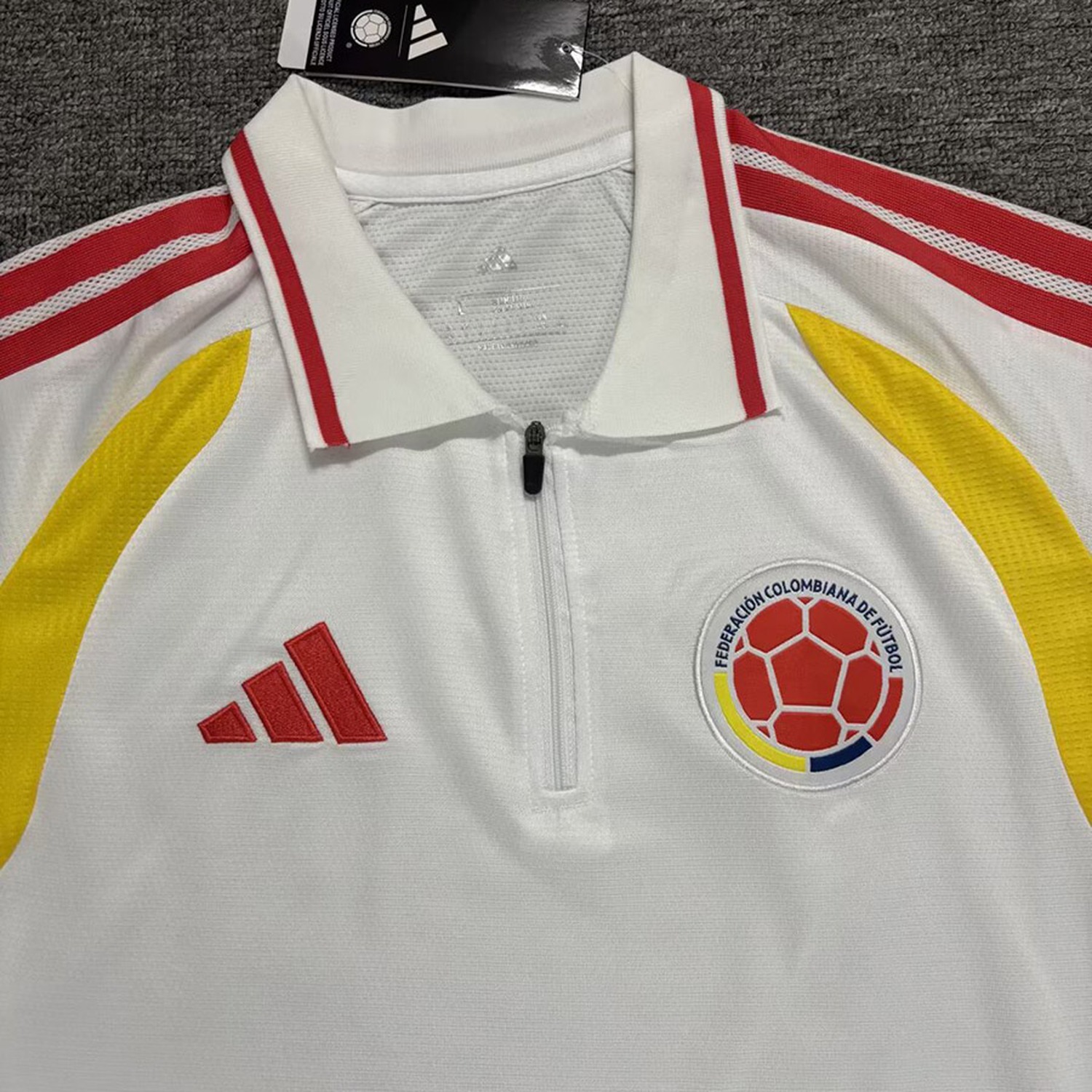 Colombia 2026 White Polo Jersey - Fans Version - UnitedFutballJersey