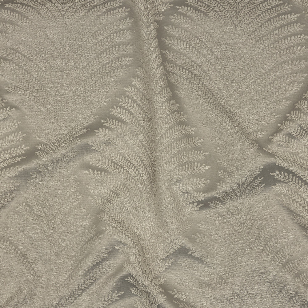 Cotton and Recycled Polyester Drapery Jacquard - Silver Leaf Chains - British Imported - Joann Fabrics