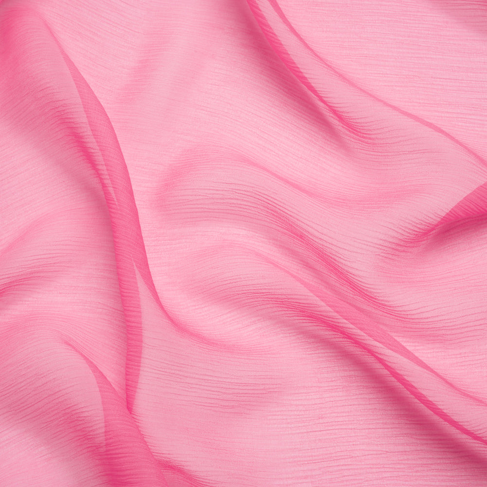 Crinkled Silk Chiffon - Carmine Rose - Premium Collection - Joann Fabrics