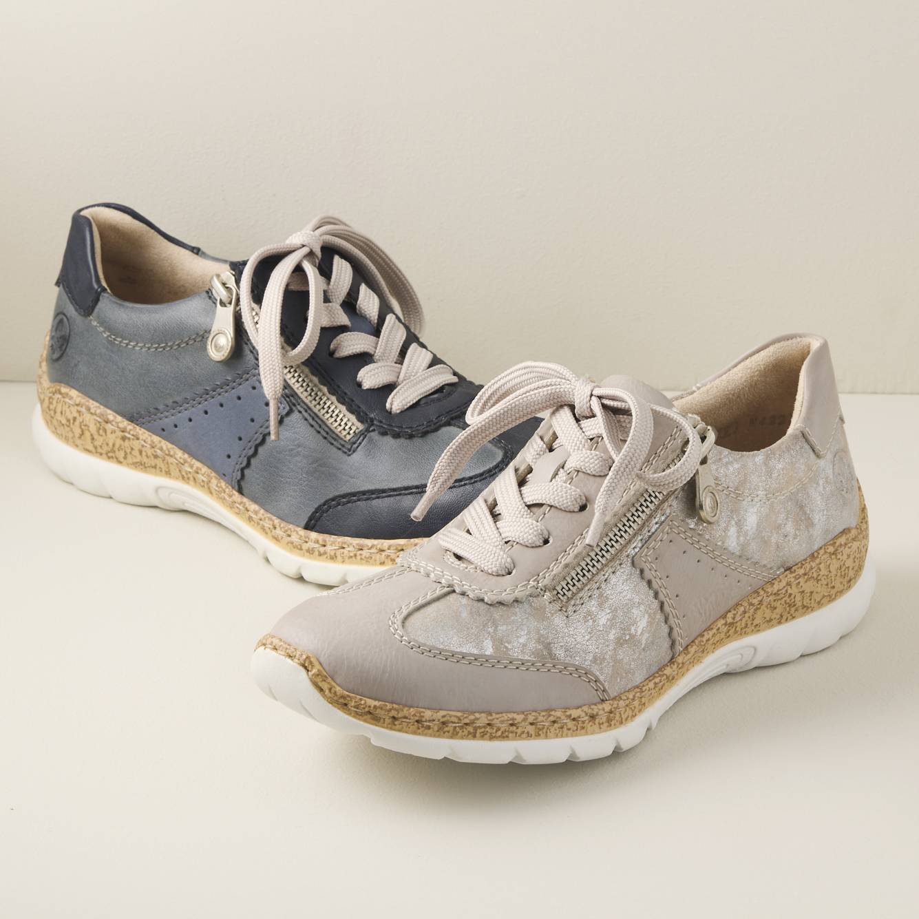 Zip-Accent Sneakers, Adjustable Laces, Side Zip Entry - Northstyle Catalog