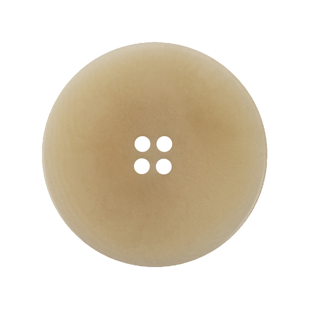 Natural Four Hole Low Convex Plastic Coat Button - 44L/28mm - Joann Fabrics
