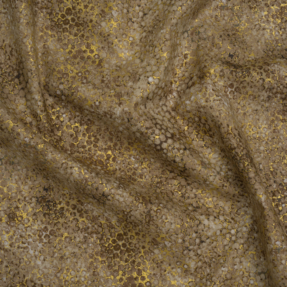 Metallic Printed Quilting Cotton by Northcott - Desert Sand Pebbles - Shimmer Collection - Joann Fabrics