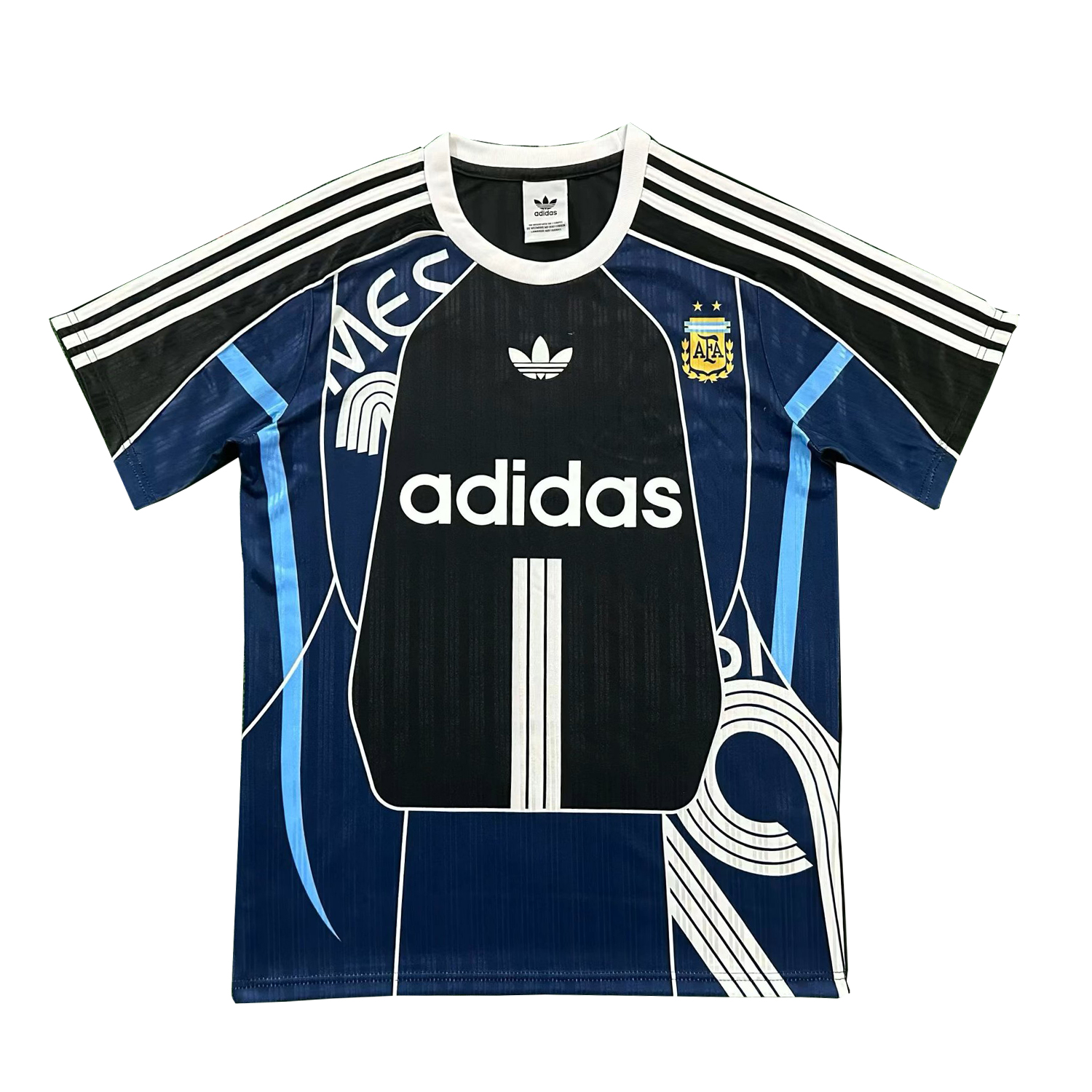 Argentina 2026 Adidas Originals Retro Style Blue Black Jersey - Fans Version - UnitedFutballJersey