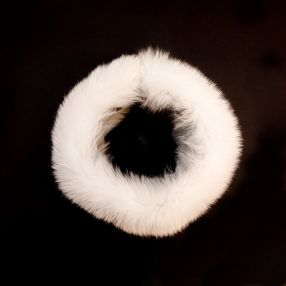 White Fox Fur Headband or Scarf with VELCRO&reg; Closure - Joann Fabrics