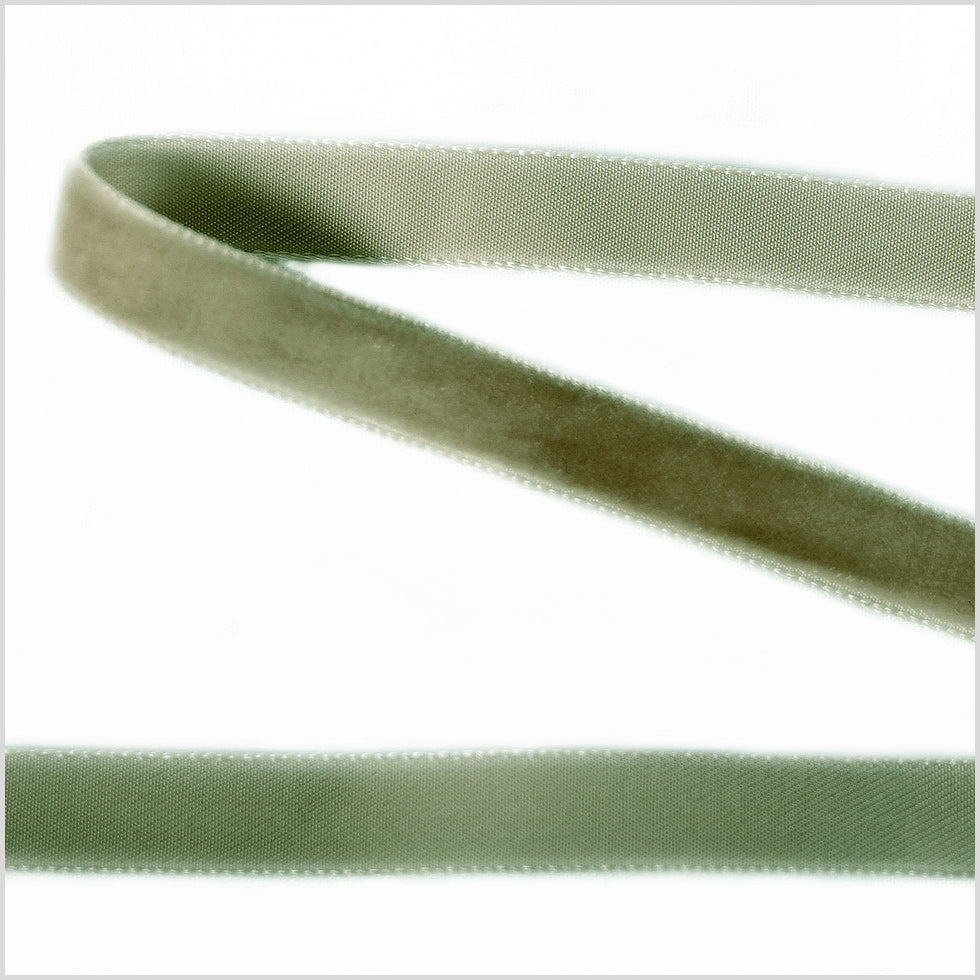 Single Faced Velvet Ribbon Made in Italy - 3/8