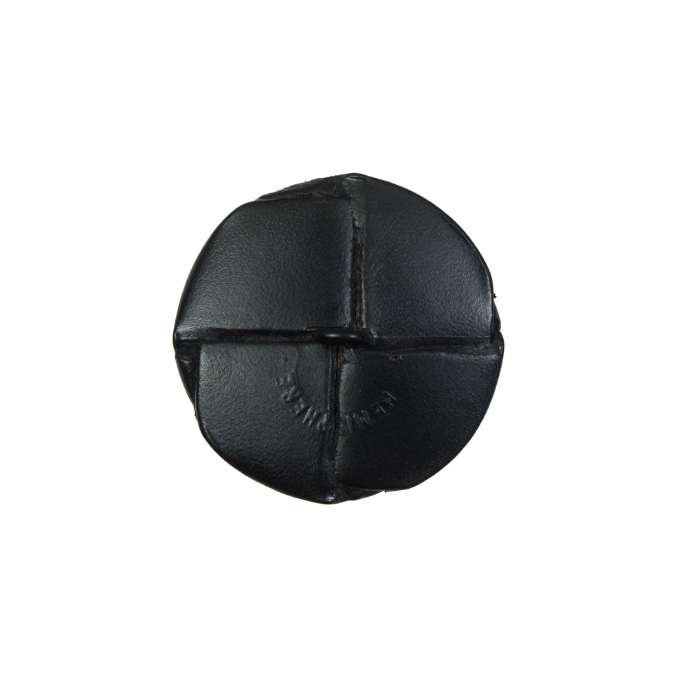 Black Leather Shank Back Button - 32L/20mm - Joann Fabrics