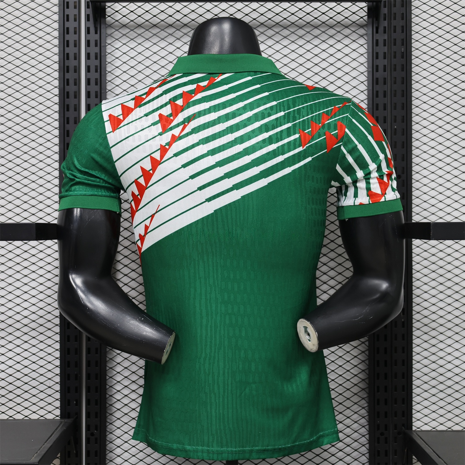 Mexico 2026 Red-White Stripes Green Special Jersey - Player Version - UnitedFutballJersey