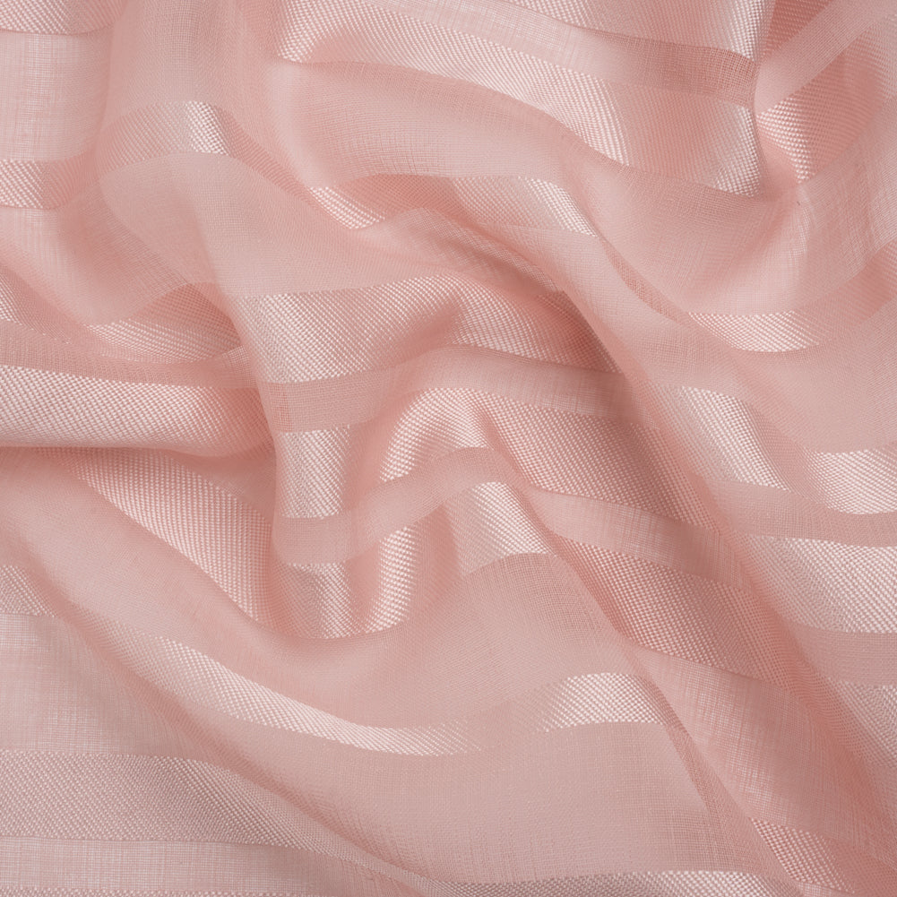 Famous Australian Designer Dusty Rose Striped Polyester Burnout Woven - Joann Fabrics