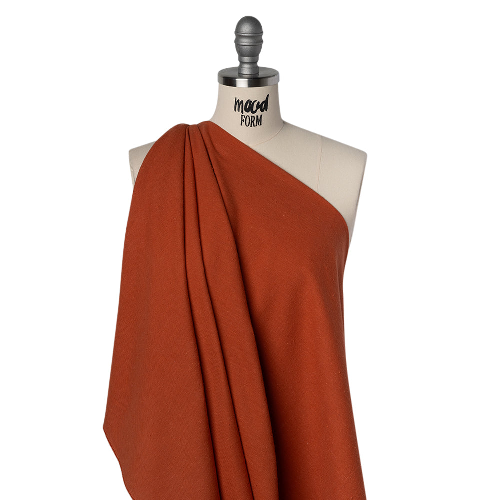 Textured Cotton Twill - Burnt Orange - Deadstock - Joann Fabrics