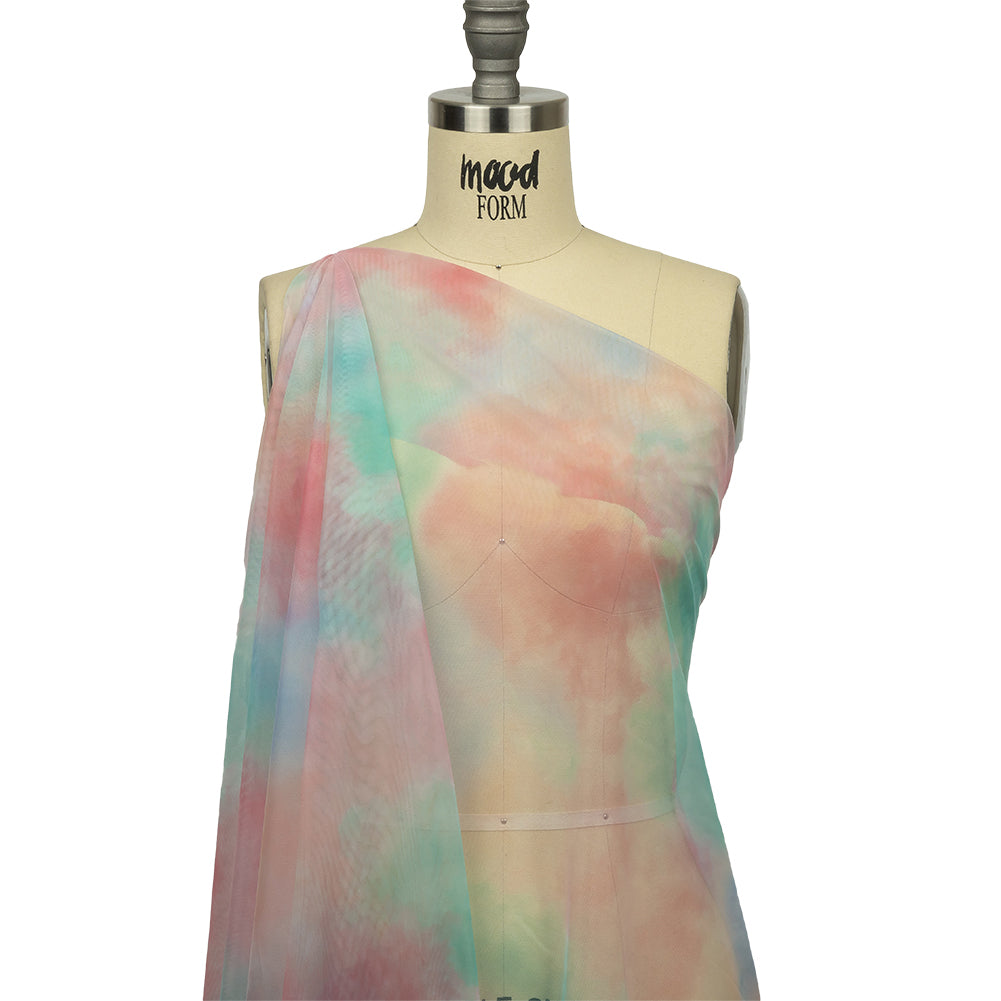 Pastel Rainbow Splash Watercolor Printed Tulle - Joann Fabrics