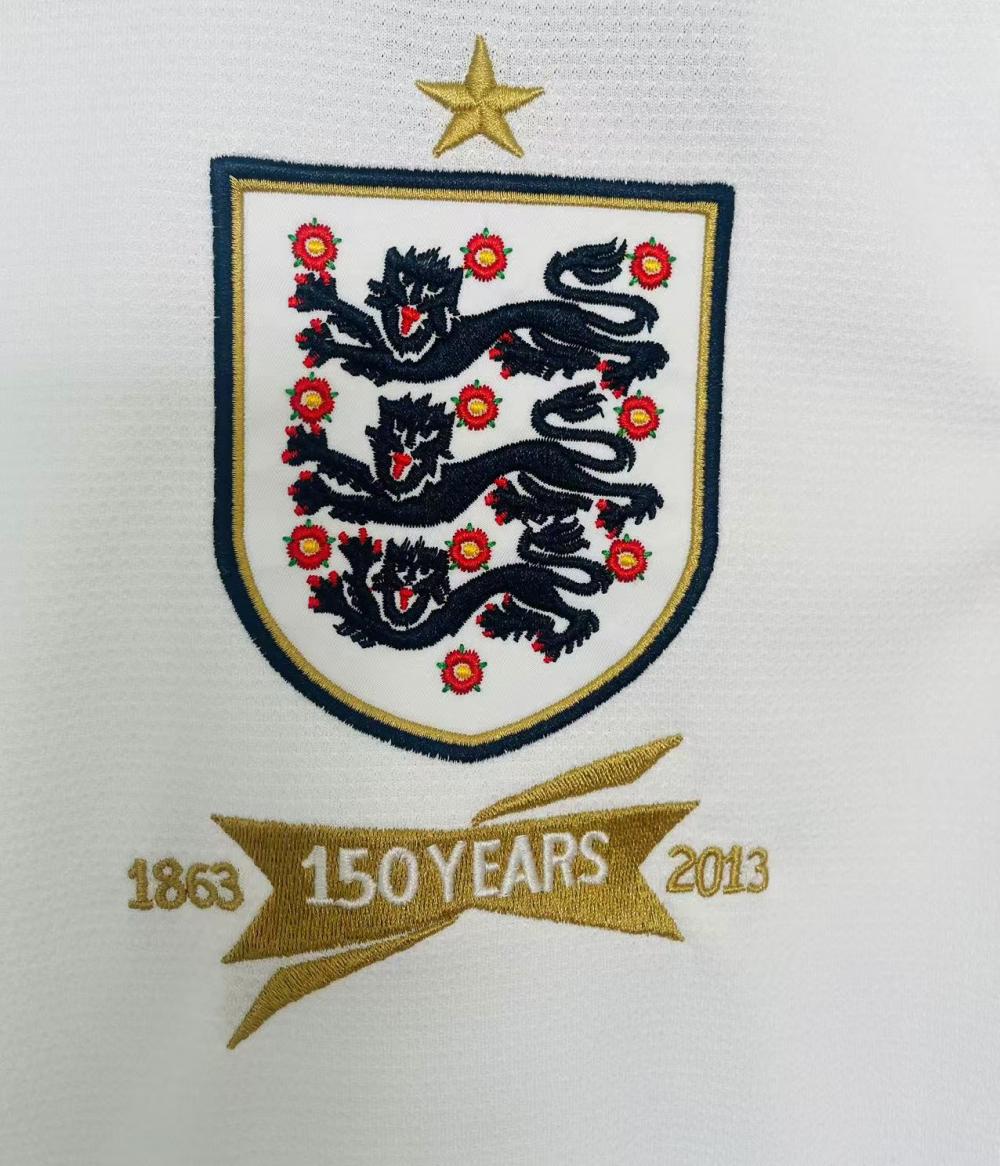2013 Retro England Home Soccer Jersey 1:1 Thai Quality
