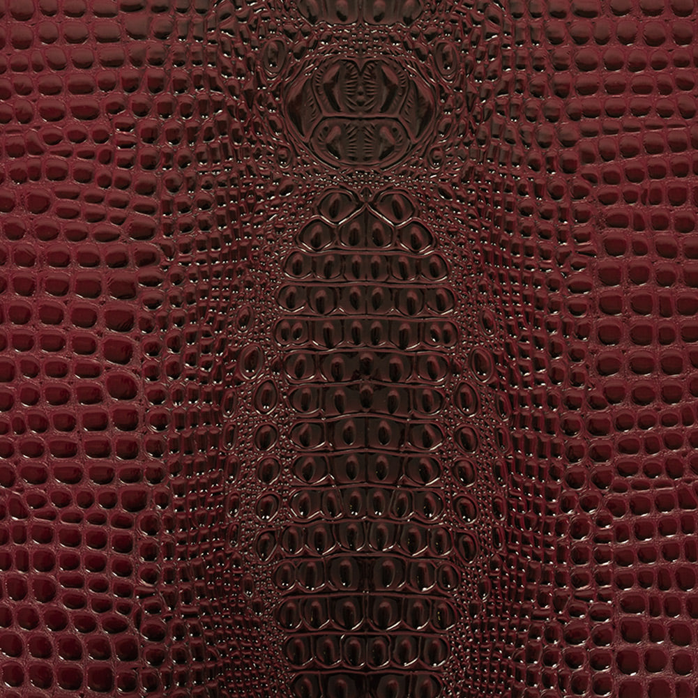 Alligator 3D Embossed Vinyl - Wine - Congaree Collection - Joann Fabrics