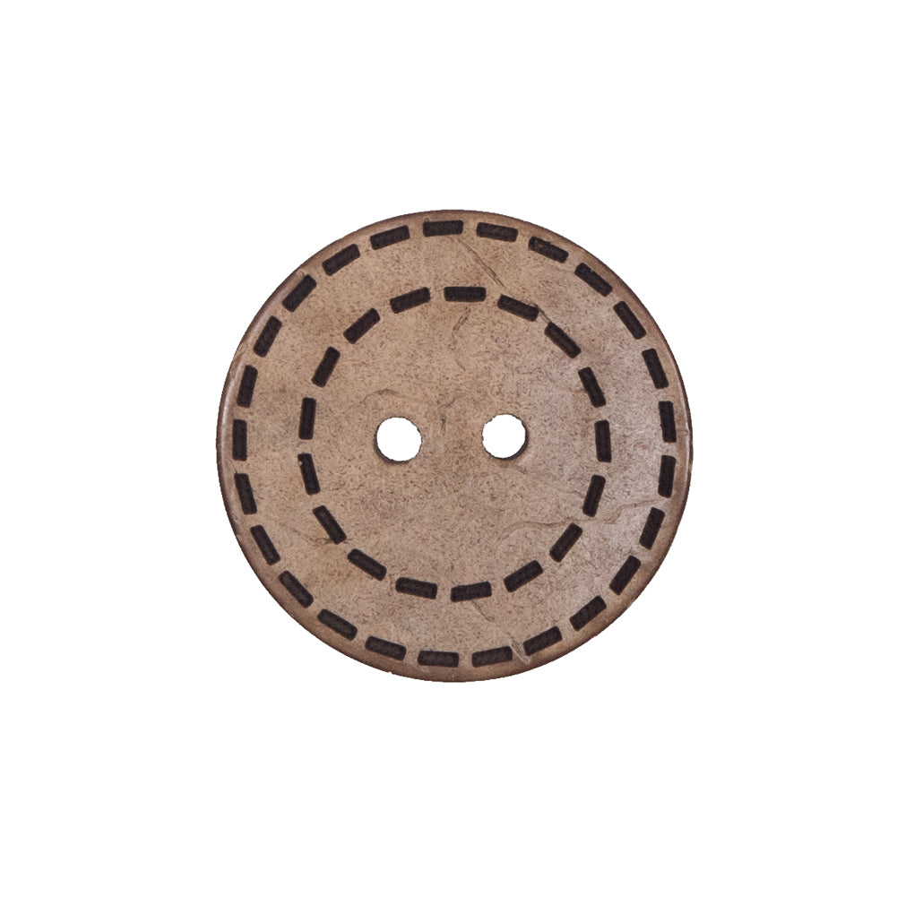 Italian Brown Etched Coconut Button - 36L/23mm - Joann Fabrics