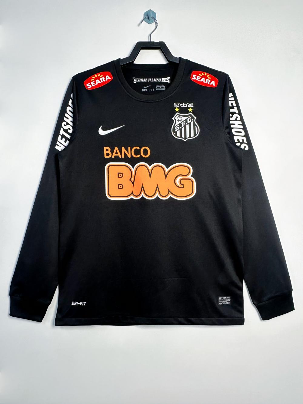2012/2013 Retro Long Sleeve Santos Away Soccer Jersey 1:1 Thai Quality